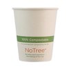 World Centric NoTree Paper Hot Cups, 6 oz, Natural, PK1000 CUSU6